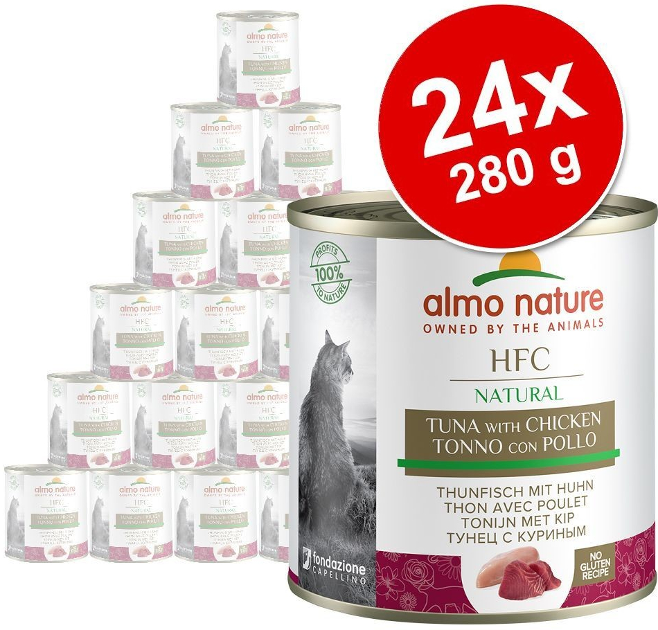 Almo Nature HFC Natural Kuře & losos 24 x 280 g