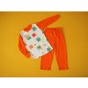 Dětské pyžamo a košilka Dětské pyžamo kalhoty oranžové