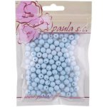Kulaté korálky 8mm, 50g světle modré – Sleviste.cz