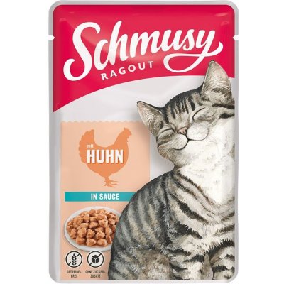 Schmusy Ragout s kuřecím masem v omáčce 100 g – Hledejceny.cz