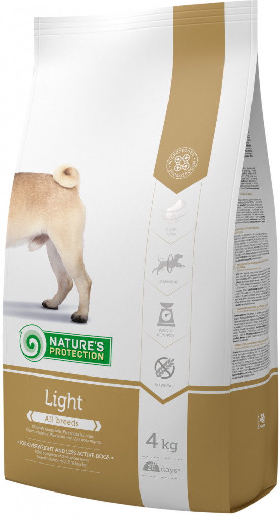 Naturea Petfoods Nature\'s Protection Dog Dry Light 4 kg