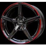Ronal r69 7,5x17 5x112 ET46 jetblack red rim – Sleviste.cz