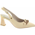 DONNA SERENA Dámské kožené krémové lodičky 8F5148DP PELLE 255 – Zbozi.Blesk.cz