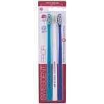 Zubní kartáček Swissdent Profi Soft Dark Blue Turquoise White 3 ks – Sleviste.cz
