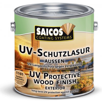 Saicos UV Olejová lazura venkovní 2,5 l bezbarvá