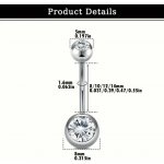 InfinityPierce.cz titanový piercing do pupíku s krystaly zirkonu G23 TKJEWELRYBA10 – Zboží Dáma