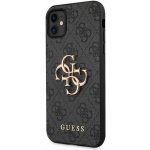 Pouzdro Guess PU 4G Metal Logo iPhone 11 šedé – Sleviste.cz
