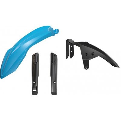 RACETECH (RTECH) kompletní blatník přední s kryty teleskopů ( tlumičů ) YAMAHA T7 TENERE 700 19-24 barva světlý světle modrý / černá ( RALLY EDITION ) | Zboží Auto