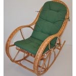 Axin Trading s.r.o. Houpací křeslo Bujak - polstr tmavě zelený melír – Zboží Dáma