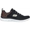 Dámské fitness boty ! ! Skechers Flex Applea 4.0 Runners Womens Black/Leopard