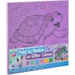 Creative Craft Group želva Malování podle čísel na třpytivém plátně sada 25 x 25 cm – Hledejceny.cz