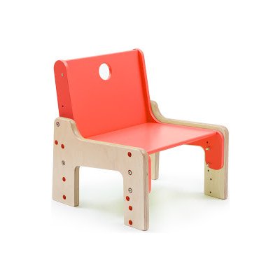 Mimimo dřevěná rostoucí židle Amore červená