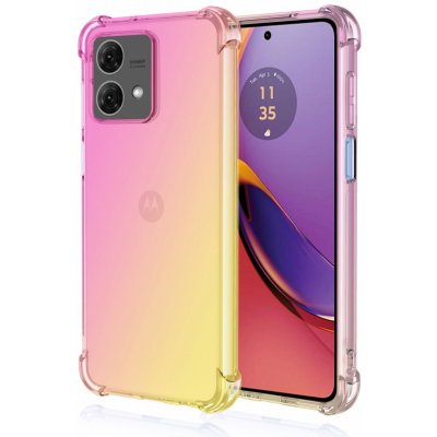 TopQ Motorola Moto G84 5G Shock duhový růžovo-žlutý 120950 – Zboží Živě
