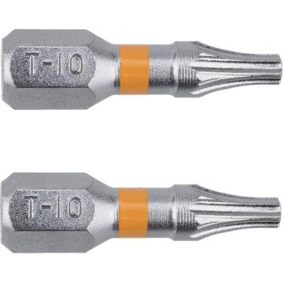 Standartní bit s drážkou Torx T10 x 25 mm Orange SUPER LOCK 2 ks Narex – Zboží Mobilmania