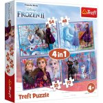 Trefl 4v1 Ledové království II/Frozen II v krabici 28 x 28 x 6 cm – Zbozi.Blesk.cz
