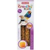 Vitamíny a doplňky stravy pro ptáky Zolux Crunchy Stick tyčinky Exotičtí ptáci jáhly a med 85 g