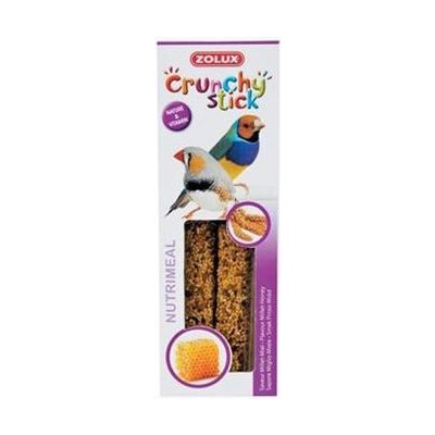 Zolux Crunchy Stick tyčinky Exotičtí ptáci jáhly a med 85 g – Hledejceny.cz