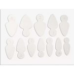 Starnails Silikonové šablony pro duální formy tvar krátká mandle 12 ks – Zboží Dáma