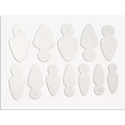 Starnails Silikonové šablony pro duální formy tvar krátká mandle 12 ks – Zboží Dáma
