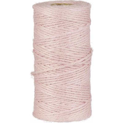 IB LAURSEN Jutový provázek Light Pink 100 m, růžová barva, textil – Zbozi.Blesk.cz