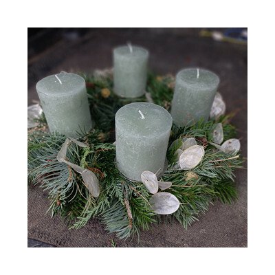 Balkonika Adventní věnec sage rustikální 30 cm – Zboží Dáma