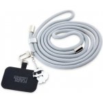 Šňůrka Karl Lagerfeld Universal Crossbody Cord and Choupette Pins Grey – Zboží Mobilmania
