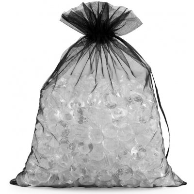 Dárkový pytlík 20x26 cm organza, 10 ks 17 černá – Zbozi.Blesk.cz