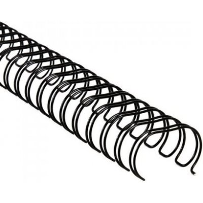 Drátěné hřbety 2:1 - 22mm - černé - 50ks – Zboží Živě