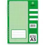 Bobo Kroužkový blok A5 boční spirála čtvereček 50 listů – Zboží Živě