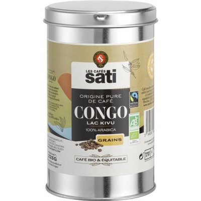 Sati Congo Bio Fairtrade zrnková 225 g – Hledejceny.cz