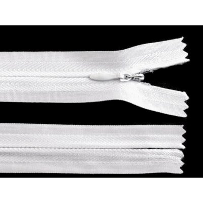 Prima-obchod Spirálový zip skrytý No 3 délka 20 cm, barva 101 bílá – Hledejceny.cz