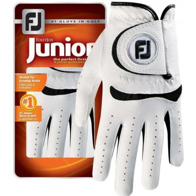 Footjoy FJ Junior Golf Gloves Levá Bílá L – Zboží Mobilmania