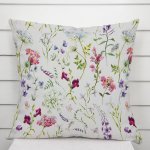 Biante PML-098 Luční květiny na smetanovém 45 x 45 cm – Zboží Mobilmania