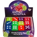 Teddies Kostka hrací svítící silikon 3x3cm 6 barev 24ks v boxu – Hledejceny.cz