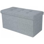 DOCHTMANN, Taburet s úložným prostorem, světle šedý, 76x38x38cm – Zboží Mobilmania