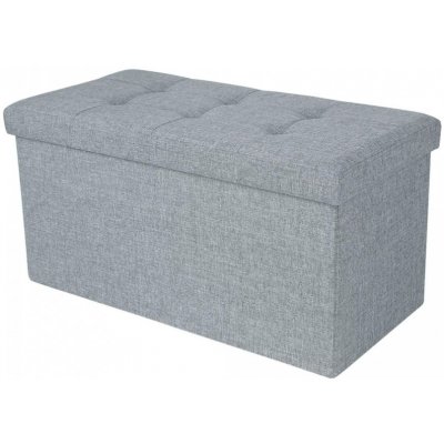 DOCHTMANN, Taburet s úložným prostorem, světle šedý, 76x38x38cm – Zboží Mobilmania