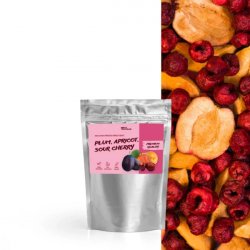 FitStream lyofilizované ovoce Švestka meruňka a višeň 20 g