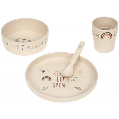 Lässig Dish Set PP Cellulose Tiny Farmer Sheep Goose blue – Zboží Dáma
