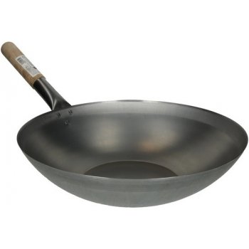 HS Wok pánev s dřevěnou rukojetí 38 cm