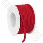 Šňůra oděvní bavlněná 5,3mm červená – Zboží Mobilmania