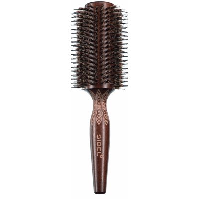 Sibel Decopro kulatý dřevěný kartáč na vlasy s kančími a nylonovými  štětinami 40 mm (8470083) od 452 Kč - Heureka.cz