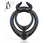 Paloqueth Bull Shape Dual Soft Silicone Erection Ring Black – Hledejceny.cz