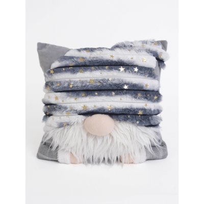 MKLuzkoviny.cz Vánoční mikroplyš Žíhaný skřítek 40 x 40 cm – Sleviste.cz