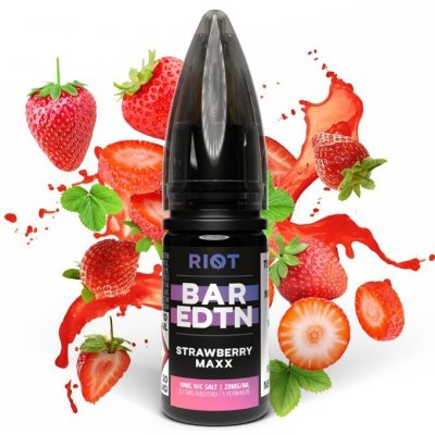 Riot Squad BAR EDTN Salt Strawberry Maxx 10 ml 10 mg – Zbozi.Blesk.cz