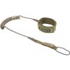 Vodácké doplňky ION Water leash ION SUP Tec coiled 10' Olive