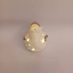 DECOLED Keramický santa, 7,6 x 7 x 7,8 cm, teple bílá, 2xLR44 – Hledejceny.cz