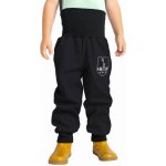 Unuo Dětské softshellové kalhoty bez zateplení černá – Zboží Mobilmania