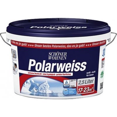 Schöner Wohnen POLARWEISS sněhobílá, matná, 2,5 l 2469.T02,5.0095