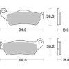 Moto brzdový kotouč Brzdové destičky DP Brakes přední YAMAHA XTZ 700 Tenere rok 19-22