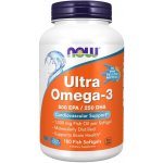 Now Foods Ultra Omega-3 Rybí olej 500 EPA + 250 DHA x 180 softgel kapslí – Zbozi.Blesk.cz